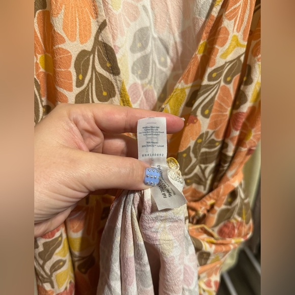 Marine Layer Emlyn Midi Floral Wrap Dress - Picture 9 of 9